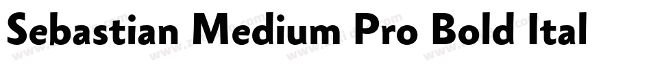 Sebastian Medium Pro Bold Italic字体转换